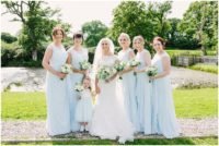 Bridesmaids at Oldwalls Gower Wedding, Swansea