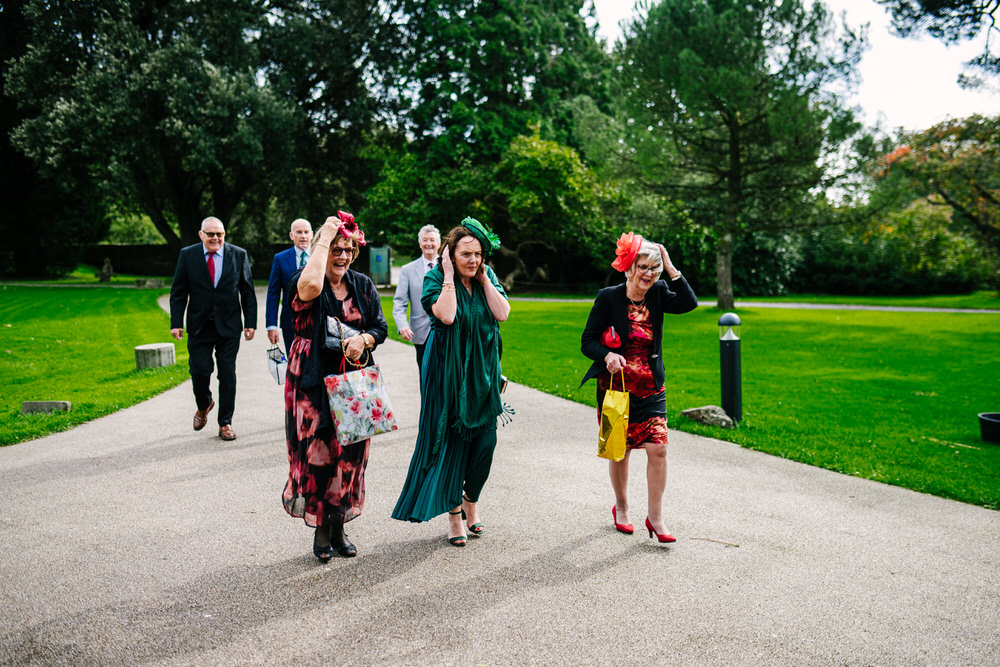 Candid wedding photography at Margam Park