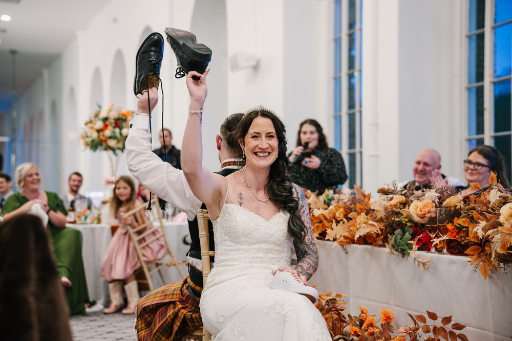 Fun candid wedding photography in Margam Ornagery 