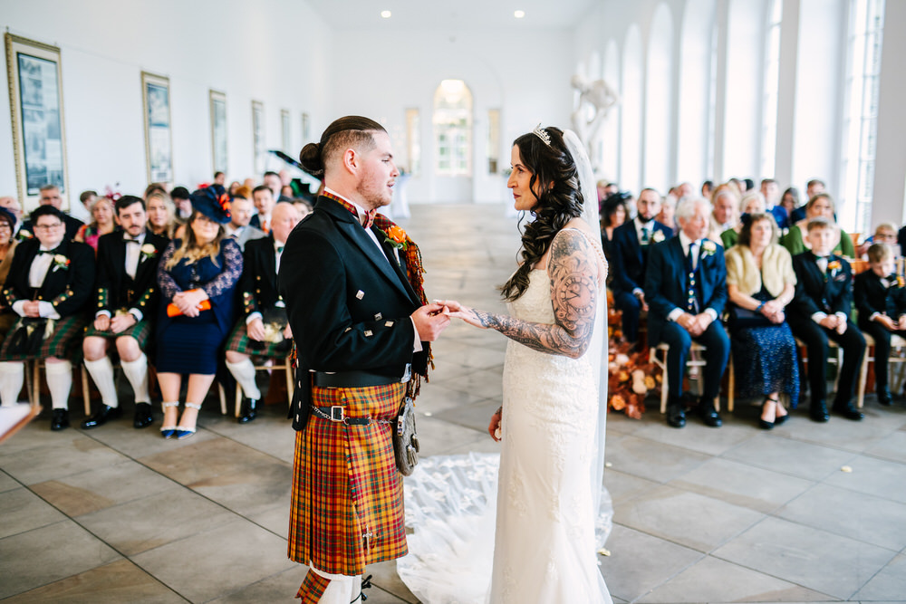 Wedding photography at Margam Orangery
