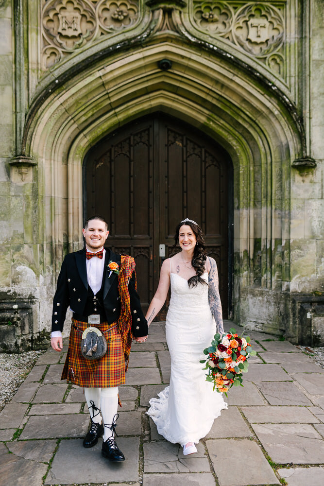 Natural wedding photographer - Portraits at Margam Castle, Port Talbot 