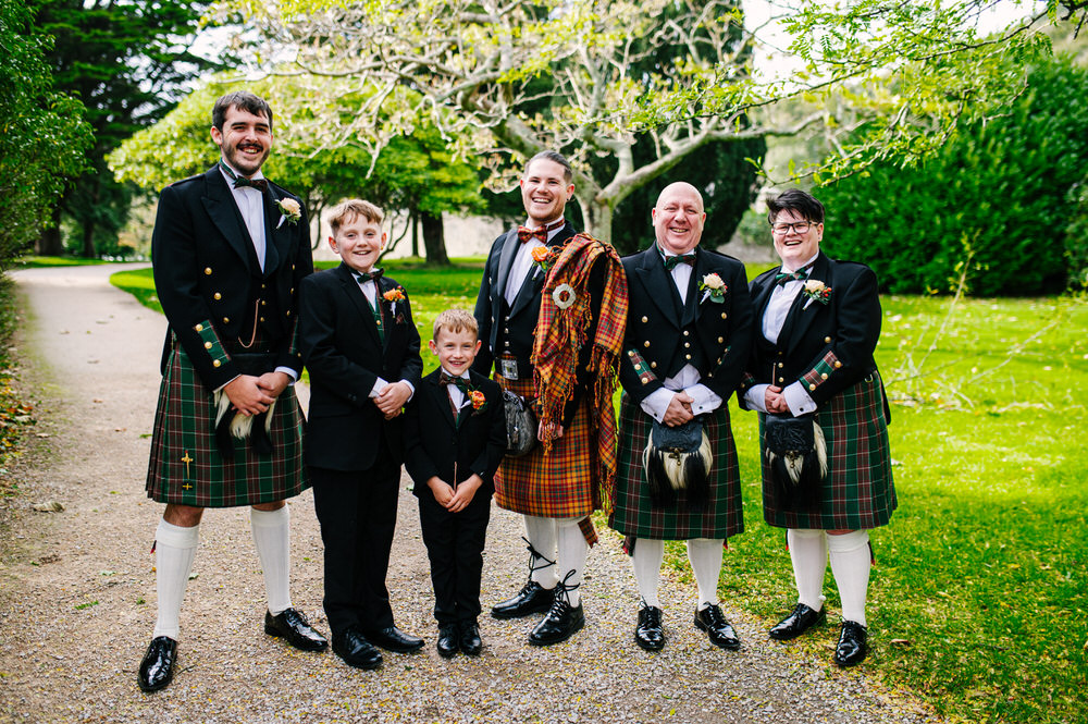 Margam Orangery Wedding Photography Grooms Party 